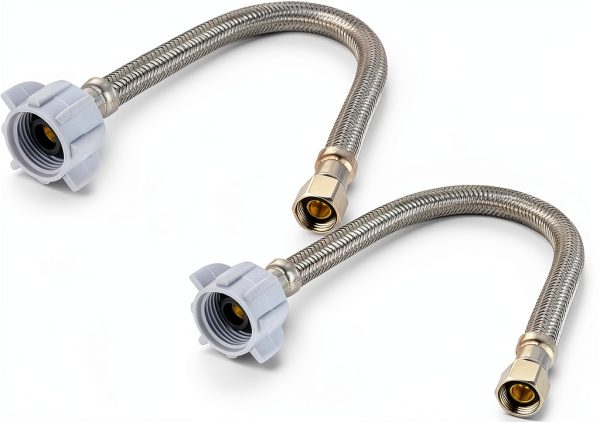 EFIELD Faucet Supply Lines Stainless Steel Connectors-0
