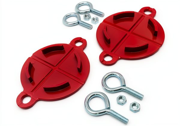 Fire Hose FDC Caps Aluminum Breakaway Design Metal Magery-1