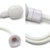 U-BCOO Faucet Spray Hose White Metal Modern Design-1