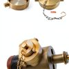 GUQVKI Brass Fire Hose Connection Cap Golden 2.5 NST NH-1