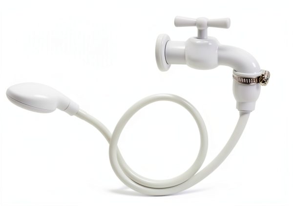 U-BCOO Faucet Spray Hose White Metal Modern Design-6