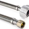 EFIELD Faucet Supply Lines Stainless Steel Connectors-1