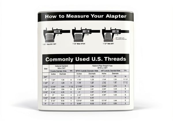 Fire Hose Adapter 1 Inch NPT Aluminum FireHoseDirect-1