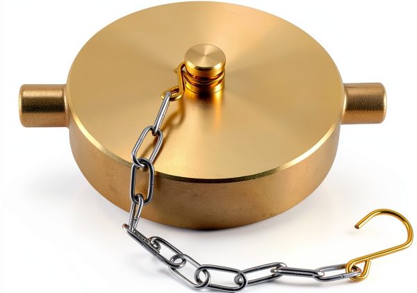 GUQVKI Brass Fire Hose Connection Cap Golden 2.5 NST NH-0