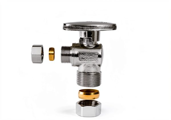 EFIELD Angle Stop Valves Brass Chrome Compression Plumbing-4