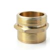 FANOVO Brass Fire Hose Nipple Fitting 1-1/2 NPT NST-5