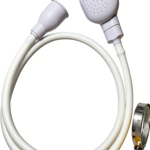 U-BCOO Faucet Spray Hose White Metal Modern Design-0