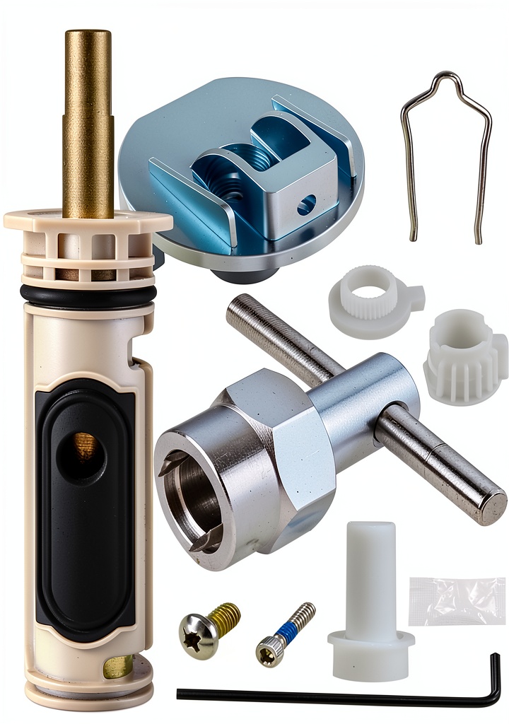 Tearel 1222 cartridge kit components displayed on a workbench