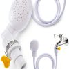 iHMeiju Faucet Spray Hose PVC ABS White Easy Install-0