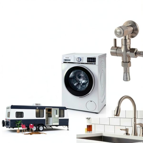 EFIELD Angle Stop Valves Brass Chrome Compression Plumbing-5