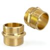 FANOVO Brass Fire Hose Nipple Fitting 1-1/2 NPT NST-1