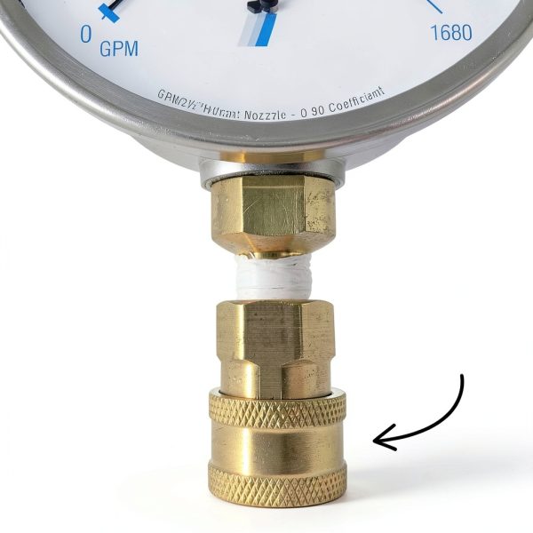 Fast Fire Parts Fire Hose Fitting Aluminum Gauge Included-5