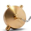GUQVKI Brass Fire Hose Connection Cap Golden 2.5 NST NH-4