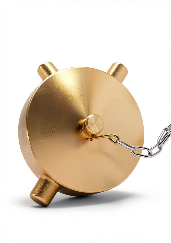 GUQVKI Brass Fire Hose Connection Cap Golden 2.5 NST NH-4