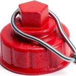 Fire Hose Cap 2.5 Inch NPT Iron Red FireHoseDirect FHC25F-0