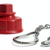 Fire Hose Cap 2.5 Inch NPT Iron Red FireHoseDirect FHC25F-6