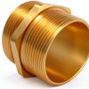 FANOVO Brass Fire Hose Nipple Fitting 1-1/2 NPT NST-7