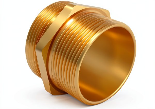 FANOVO Brass Fire Hose Nipple Fitting 1-1/2 NPT NST-7