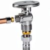 EFIELD Angle Stop Valves Brass Chrome Compression Plumbing-3