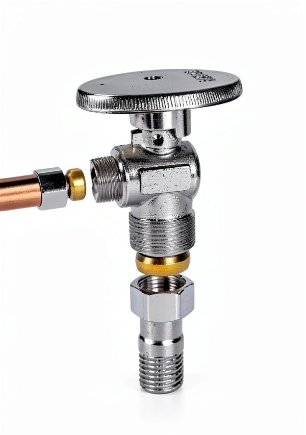 EFIELD Angle Stop Valves Brass Chrome Compression Plumbing-3