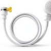 iHMeiju Faucet Spray Hose PVC ABS White Easy Install-6