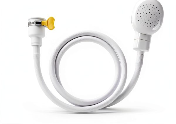 iHMeiju Faucet Spray Hose PVC ABS White Easy Install-6