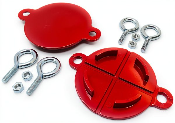 Fire Hose FDC Caps Aluminum Breakaway Design Metal Magery-5