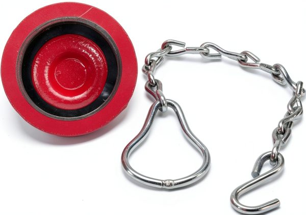 Fire Hose Cap 2.5 Inch NPT Iron Red FireHoseDirect FHC25F-2