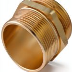 FANOVO Brass Fire Hose Nipple Fitting 1-1/2 NPT NST-0