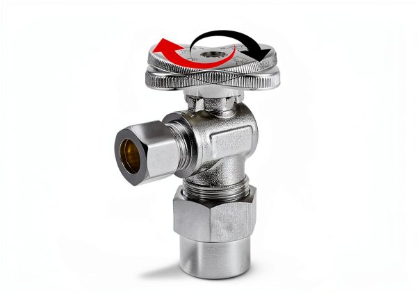 EFIELD Angle Stop Valves Brass Chrome Compression Plumbing-2