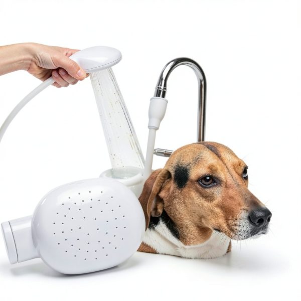 U-BCOO Faucet Spray Hose White Metal Modern Design-2