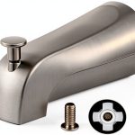 Enhon Slip On Diverter Tub Spout Brushed Nickel Bathroom-0
